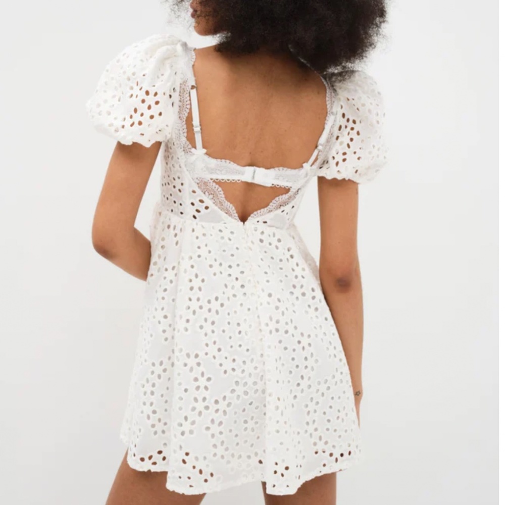 For Love and Lemons Becca Mini Dress - Ivory - Picture 14 of 16